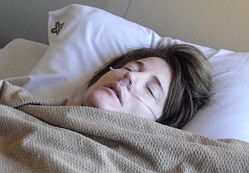 Pix Ronda conked out in hospital bed